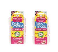 Dishmatic Essentials Lot de 2 recharges anti-rayures pour verrerie et surface délicate (12 recharges - 6 par paquet)