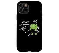 Dishonest Frog Behave No Funny Frog Meme Cartoon Men Women Coque pour iPhone 11 Pro