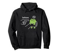 Dishonest Frog Behave No Funny Frog Meme Cartoon Men Women Sweat à Capuche