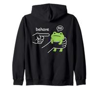 Dishonest Frog Behave No Funny Frog Meme Cartoon Men Women Sweat à Capuche