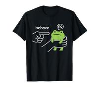 Dishonest Frog Behave No Funny Frog Meme Cartoon Men Women T-Shirt