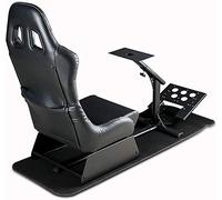 Dishot Driving Cockpit - Siège de Jeu pour Vélo de Route et Course - Supports pour Volant et Pédales - Simulation pour PS4, Xbox One, PC, PS3