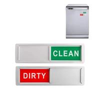 Dishwasher Magnet Clean Dirty - ABS Acrylic 17.8x5cm | Magnetic Clean