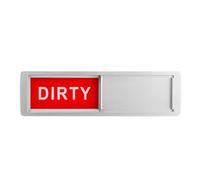 Dishwasher Magnet Clean Dirty Sign - Acrylic ABS Build, Strong Adhesive Magnetic Sticker | Kitchen Dishwasher Refrigerator Sign Clear Bold Text Easy Slide Usage