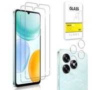 Dision Protecteur D'écran Compatible avec Honor X5C Plus [2 Pièces] + Protecteur D'objectif de Caméra [2 Pièces] [HD Clear,Technologie de Défense Multiple] Verre Trempé