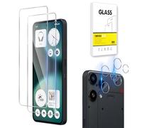 Dision Protecteur D'écran Compatible avec Nothing Phone 3A Lite [2 Pièces] + Protecteur D'objectif de Caméra [2 Pièces] [HD Clear,Technologie de Défense Multiple] Verre Trempé