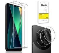 Dision Protecteur D'écran Compatible avec Xiaomi Poco C75/Redmi 14C 4G/Redmi A4 5G [2 Pièces] + Protecteur D'objectif de Caméra [2 Pièces] [HD Clear,Technologie de Défense Multiple] Verre Trempé