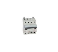 Disj diff monobloc DX³6000 10kA arrivée hautdépart bas vis 4P 10A typeAC 30mA
