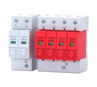 Disjoncteur 1 pièce 1P 2P 3P 4P, parafoudre domestique, dispositif de protection basse tension 380 V, dispositif de protection contre la foudre(Gold 4pcs,60KA)