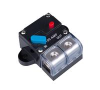 Disjoncteur 100 AMP 100A Auto Récupération Porte Fusible Inline Réarmable Bloc Convertisseur DC 12V-48V Volt Moteur Stéréo Audio Étanche Réinitialisation Manuelle pour Voiture Marine RV Bateau Camion
