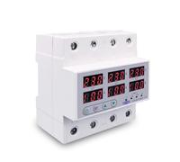 Disjoncteur 100A 3 phases Voltmètre de volume de rail DIN AMMÈTRÈRE RÉGLABLE OVER ET SOUS TENSION DE COURANT DE COURANT DE COURANT DE LA LIMITE DE PROTECTION DE VERSION PROTECTEUR DE RELAIS Disjoncteu