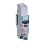 Disjoncteur 10A courbe D - 6kA 1P+N 230V~ - auto/auto -1 module - DNX³4500