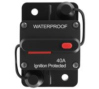 Disjoncteur 12 V-36 V CC 40/60/100 A Porte-fusible avec réinitialisation manuelle Circuit Breaker pour voitures, bateaux, camping-cars, systèmes stéréo (40 A)