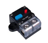 Disjoncteur 150 AMP 150A Auto Récupération Porte Fusible Inline Réarmable Bloc Convertisseur DC 12V-48V Volt Moteur Stéréo Audio Étanche Réinitialisation Manuelle pour Voiture Marine RV Bateau Camion