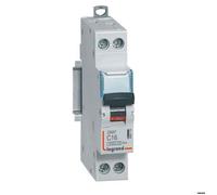 Legrand - Disjoncteur DNX3 406774 - 16 A courbe C 1P+N 1 module à vis 230 V 4,5/6 kA