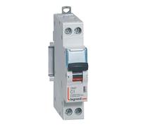 Disjoncteur 1A courbe C - 6kA - 1P+N 230V~ - vis/vis - 1 module - DNX³4500