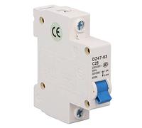 Disjoncteur 1P 25A MCB Mini Disjoncteur 6000A Capacité de Rupture 230V 400V Disjoncteur Miniature Montage sur Rail DIN
