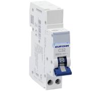Disjoncteur 1P+N 32A courbe C connexion automatique 4,5kA NF - EUROHM - 20322