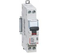 406803 Disjoncteur Legrand 20A unipolaire + neutre DX3 - courbe D - 4,5/6kA - À vis - 1 module
