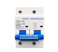 Disjoncteur 2P 1000V DC MCB 80A 100A 125A for système PV Interrupteur principal de batterie courbe C(80A)