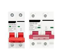 Disjoncteur 2P CC 12V 24V 48V 500V, Protection De Batterie Automobile DZ47, Interrupteur De Protection Avec Polarité Positive Et Négative(32A)