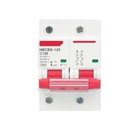 Disjoncteur 2P DC MCB 600 V 125 A 100 A 80 A Courbe C Dispositif de sécurité électrique Protection des circuits(4P,100A)