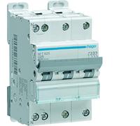 disjoncteur - 3 poles + neutre - 6-10ka - courbe d - 20a - 3m - hager ngt820
