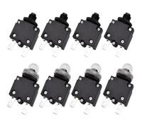 Disjoncteur 3A, 4A, 5A, 6A, 7A, 8A, 10A, 15A, 20A, avec capuchon de protection, lot de 5 ou 10 pièces(10pcs no Cap,15A)