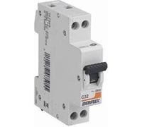 Disjoncteur 3KA Phase + Neutre 32 Ampères Gris - 707505