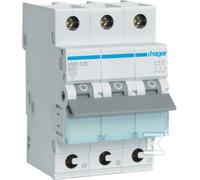 Hager MBS325 B-Type 3P 3 Module (s) Circuit Breaker - Circuit Breakers (50/60 Hz, -25 - 60 °c, -25 - 80 °C)