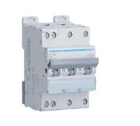 Hager Disjoncteur 3 pôles + neutre 16 A Courbe C 6 kA Vis/Vis