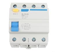 Disjoncteur 3P+N 40A Protection incendie Court-circuit | pour protection contre les fuites de type A, déclenchement de 30 mA, protection des personnes, empêche les chocs électriques