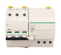 Disjoncteur, 3P Plus N 400V Protection contre les fuites interrupteur d'air Double pince de verrouillage disjoncteur de courant résidentiel (10A)