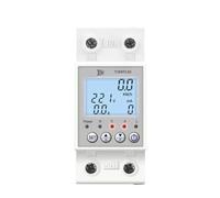Disjoncteur 63A 110V 220V Compteur d'énergie Minuterie de mesure avec protection contre les fuites de courant et de tension