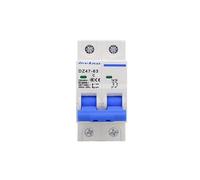 Disjoncteur à air DZ47-63, petit disjoncteur 2P, protection contre les fuites d'air domestique 6A, 10A, 16A, 20A, 25A, 32A, 40A, 50A, 63A(50a)