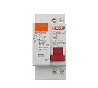 Disjoncteur à courant résiduel DZ30LE DZ47LE EPNL DPNL 230V 1P + N, avec Protection contre les surintensités et les courts-circuits, MCB 6-63A(32A)