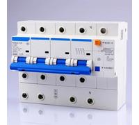 Disjoncteur à courant résiduel, NXBLE-125 4P 63A 80A 100A 125A 4P RCBO, Protection, petit interrupteur d'air, 1 pièce(125A)