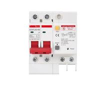 Disjoncteur à courant résiduel SPD DZ47LED-63, avec protection contre les surcharges, parasurtenseur de fuite(2P-220V 3KA,10A)