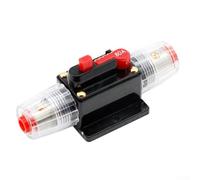 Disjoncteur à fusible automatique avec réinitialisation manuelle pour systèmes 12 V-24 V DC, corps en alliage avec couvercle résistant à l'eau, protection contre les surcharges et les courts-circuits