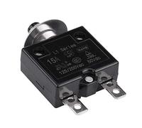 Disjoncteur à Interrupteur Thermique, Disjoncteur à Réinitialisation Manuelle avec Bouton Poussoir de 5 à 30 a Protecteurs de Surcharge de Courant(15A)