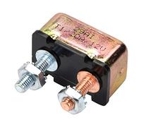 Disjoncteur à RéInitialisation Automatique, Disjoncteur Universel 12/24 V avec Couvercle en Métal pour Camions, Bus, Voitures éLectriques(20A)