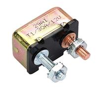 Disjoncteur à RéInitialisation Automatique, Disjoncteur Universel 12/24 V avec Couvercle en Métal pour Camions, Bus, Voitures éLectriques(30A)