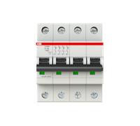 DISJONCTEUR ABB MODULAIRE- 4P - 16A - CBE C - 4500A/6KA (4 MODULES)-PEIGNABLE