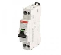 disjoncteur phase + neutre - a vis - 25a - 4.5 ka - abb 470240