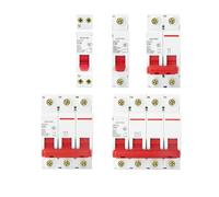 Disjoncteur AC MCB DZ47s 1P 2P 3P 4P 6A-125A 230/400V Courbe C 6KA Protection contre les surcharges Boîtier de commande industriel(2P,20A)