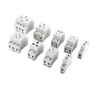 Disjoncteur AC30 Contacteur, Disjoncteur Prise Modulaire Cinq Trous 16A Rail Type 10A Commutateur d'air Boîte de Distribution 234 Trous Interrupteur automatique (Color : 3hole-10a-b)