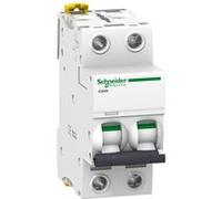 Disjoncteur ACTI9 iC60N 2P courbe C 63A - SCHNEIDER ELECTRIC - A9F77263 Noir G