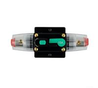 Disjoncteur automatique 12 V-48 V CC avec réinitialisation manuelle, fusible à courant élevé pour voiture, bateau, camping-car, remplacement pour porte-fusible AGU, boîtier étanche (15 A)