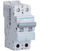 Disjoncteur automatique 2 Pôles 20 A 6 Ka Curve C 2 M. Din Hager MCA220