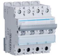 Disjoncteur automatique 4 Pôles 20 A 6 Ka Curve C 4 M. Din Hager MCA420